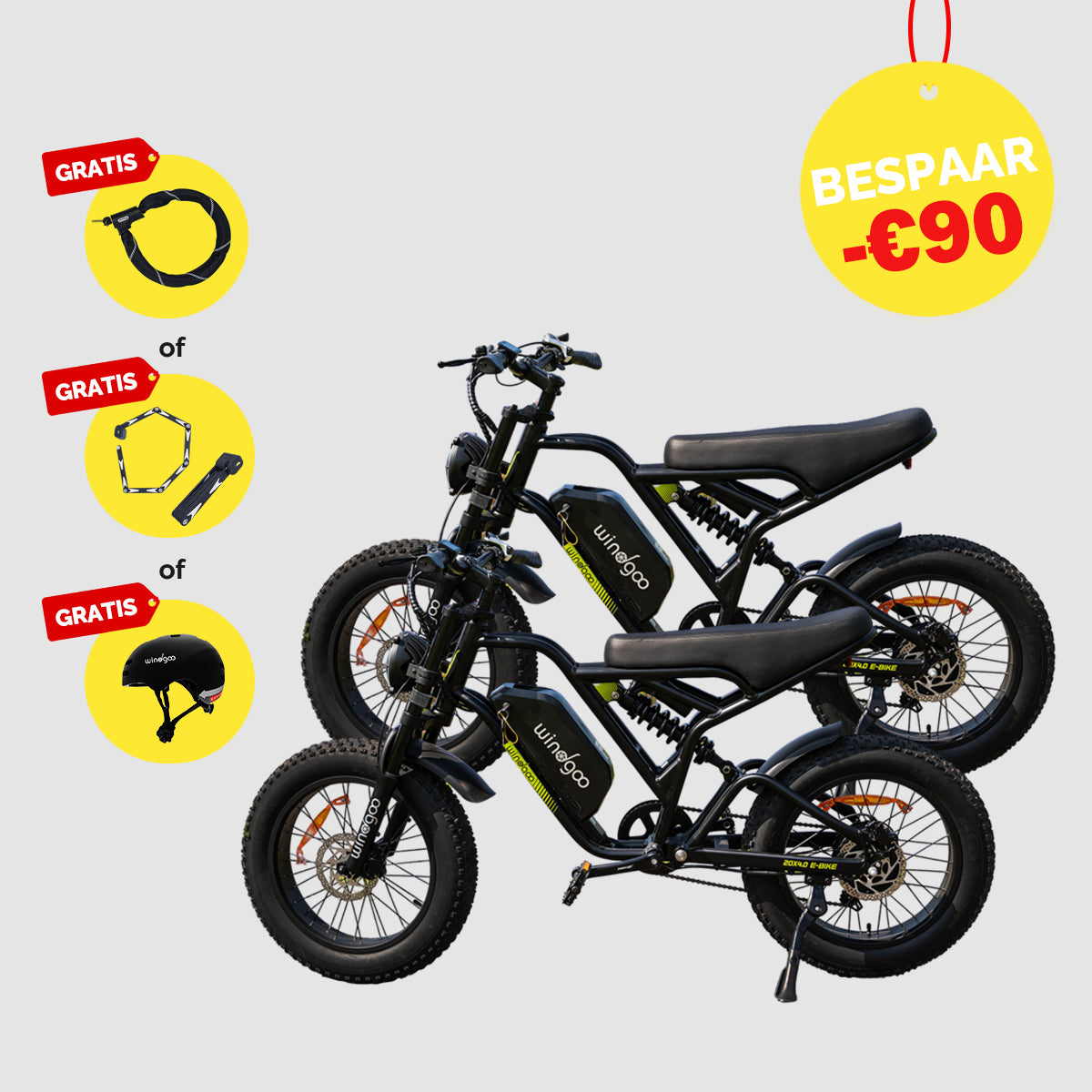 Windgoo - F18 Dubbele Deal Gratis Accessoire